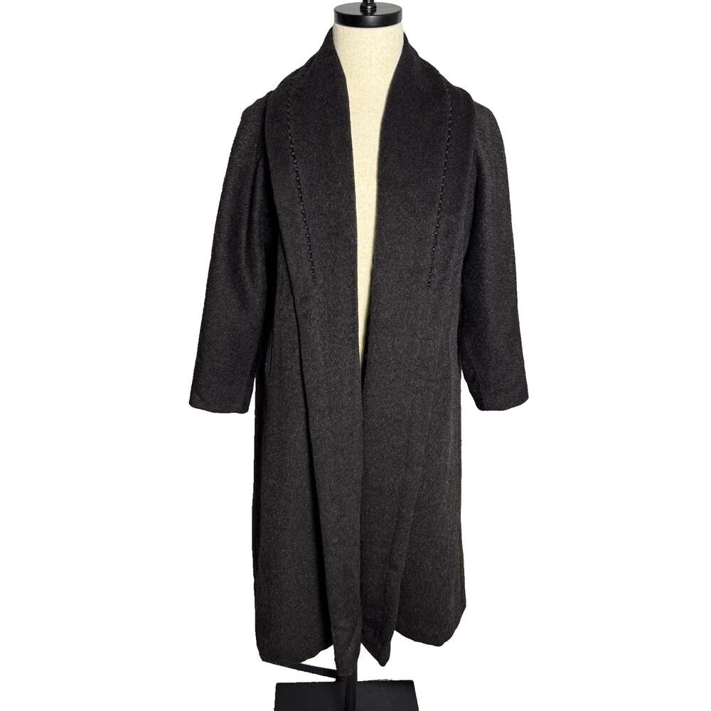 VINTAGE Forstmann 100% VIRGIN WOOL Overcoat, Ladies Dress Coat, Black, One Size